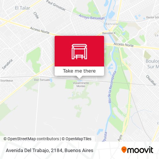 Mapa de Avenida Del Trabajo, 2184