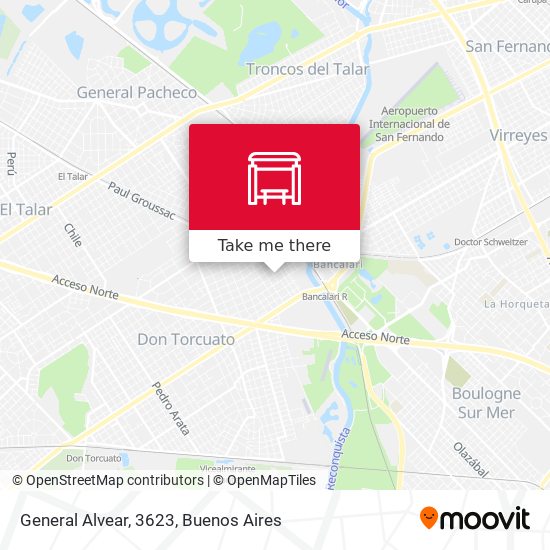 General Alvear, 3623 map