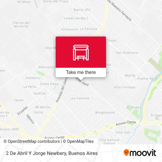 2 De Abril Y Jorge Newbery map