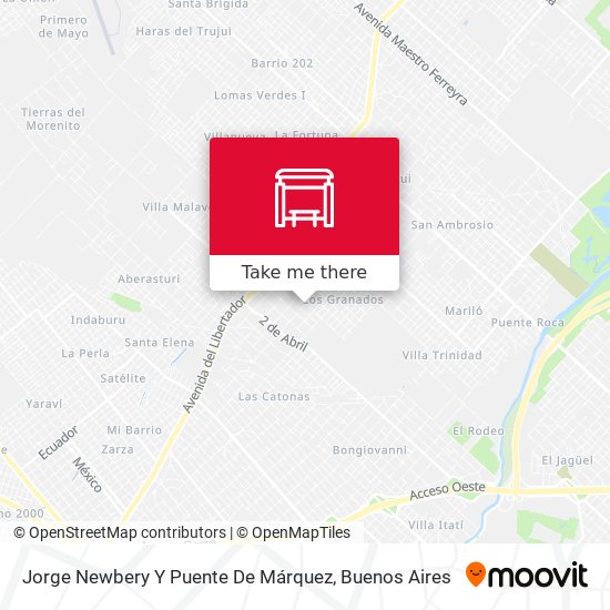 Jorge Newbery Y Puente De Márquez map
