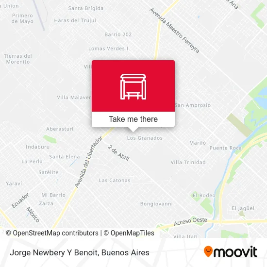 Jorge Newbery Y Benoit map