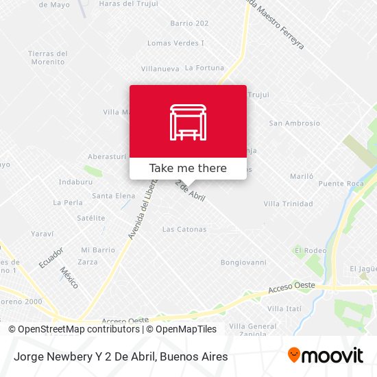 Mapa de Jorge Newbery Y 2 De Abril