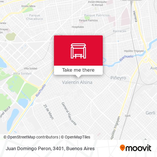 Juan Domingo Peron, 3401 map