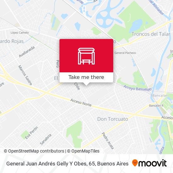 Mapa de General Juan Andrés Gelly Y Obes, 65