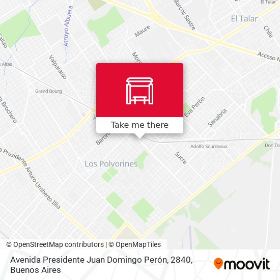 Avenida Presidente Juan Domingo Perón, 2840 map