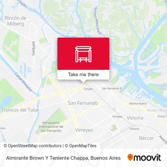Almirante Brown Y Teniente Chappa map