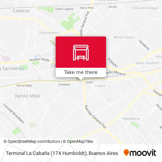 Terminal La Cabaña (174 Humboldt) map