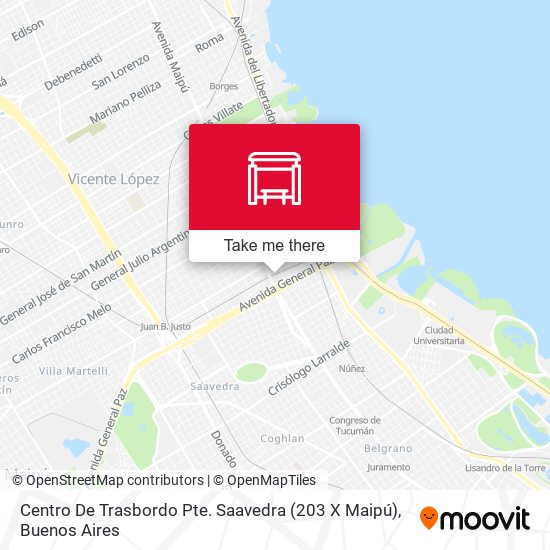 Centro De Trasbordo Pte. Saavedra (203 X Maipú) map