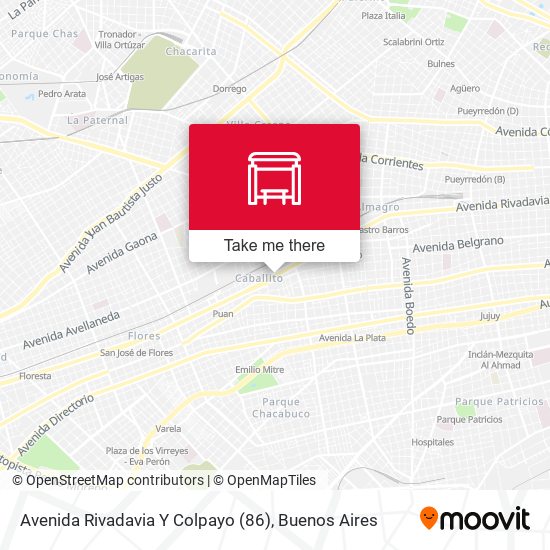 Mapa de Avenida Rivadavia Y Colpayo (86)