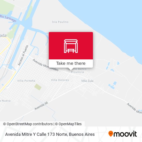 Mapa de Avenida Mitre Y Calle 173 Norte