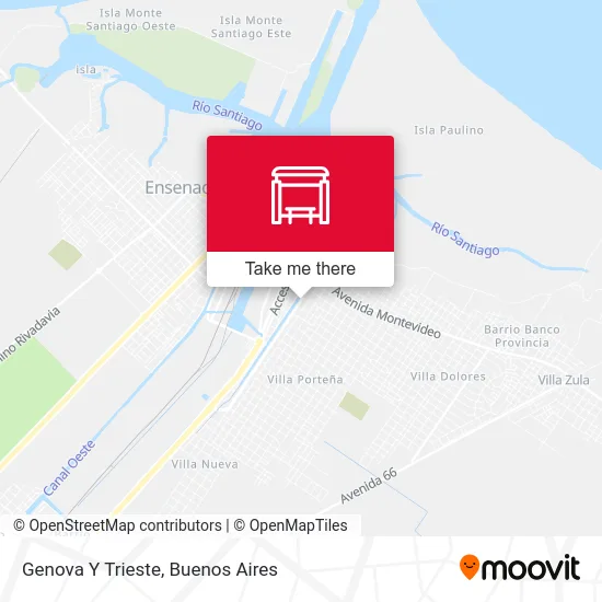 Genova Y Trieste map