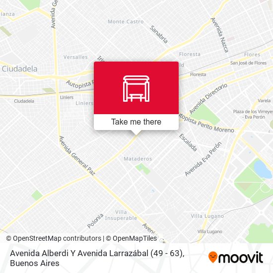 Mapa de Avenida Alberdi Y Avenida Larrazábal (49 - 63)