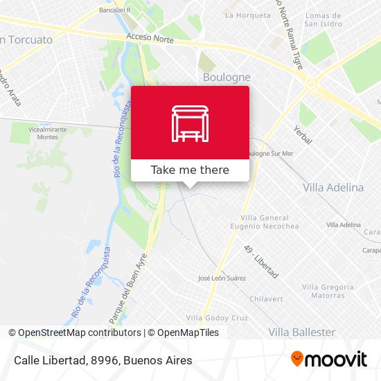 Mapa de Calle Libertad, 8996