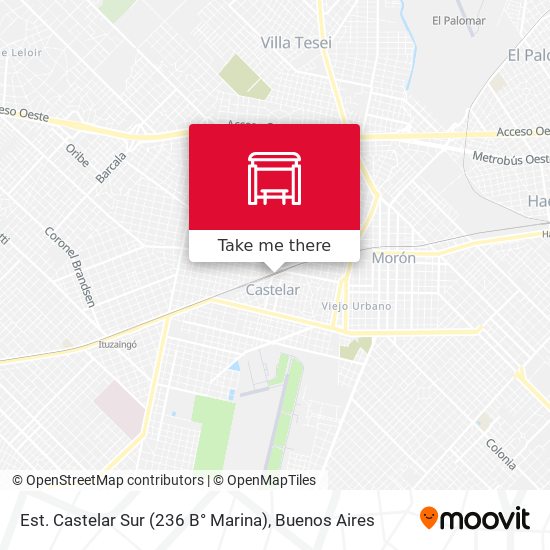 Est. Castelar Sur (236 B° Marina) map