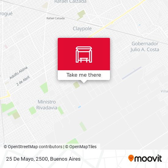 Mapa de 25 De Mayo, 2500