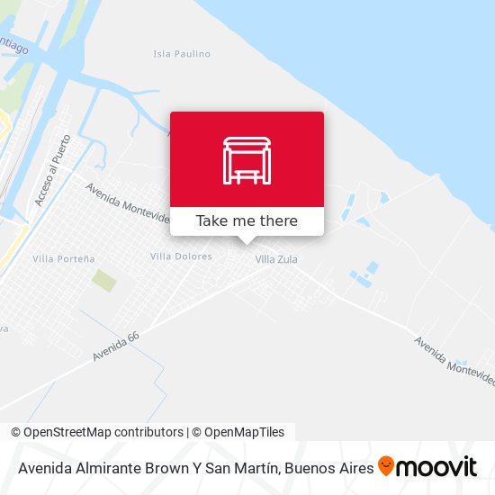 Avenida Almirante Brown Y San Martín map