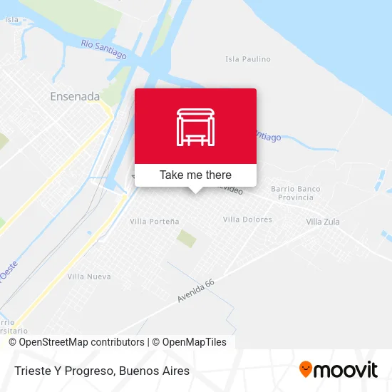 Trieste Y Progreso map