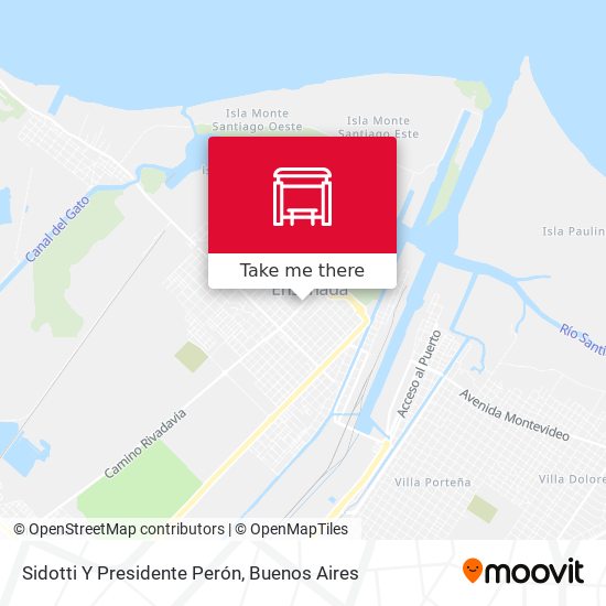Sidotti Y Presidente Perón map