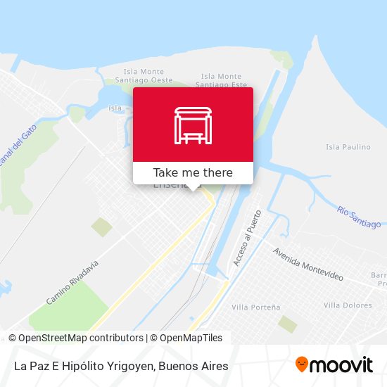 Mapa de La Paz E Hipólito Yrigoyen