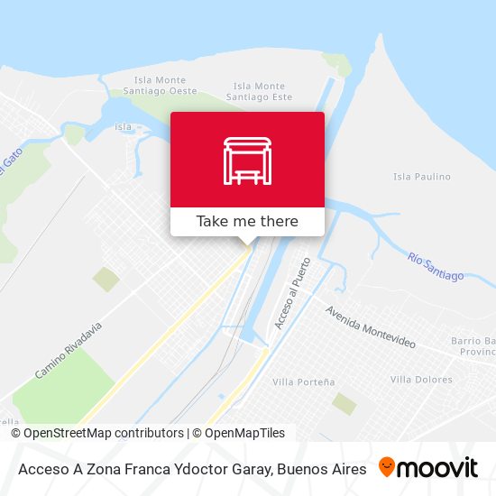 Acceso A Zona Franca Ydoctor Garay map