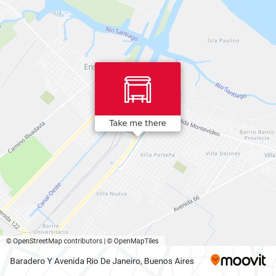 Baradero Y Avenida Río De Janeiro map