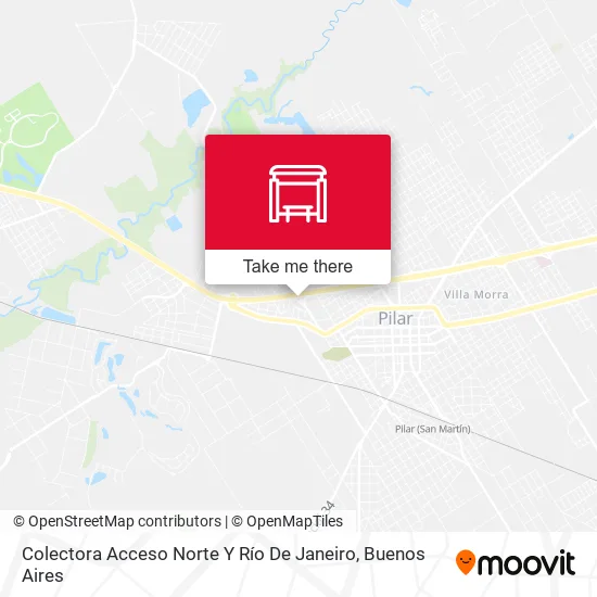 Colectora Acceso Norte Y Río De Janeiro map