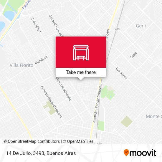 14 De Julio, 3493 map