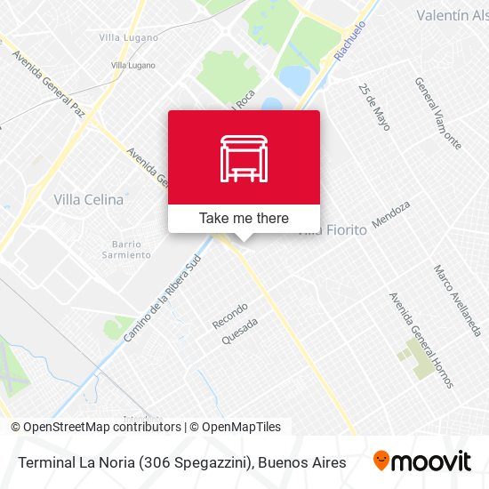 Terminal La Noria (306 Spegazzini) map