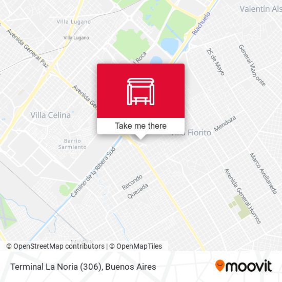 Terminal La Noria (306) map