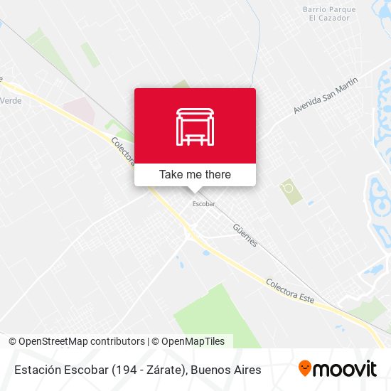 Mapa de Estación Escobar (194 - Zárate)