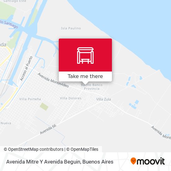 Mapa de Avenida Mitre Y Avenida Beguin