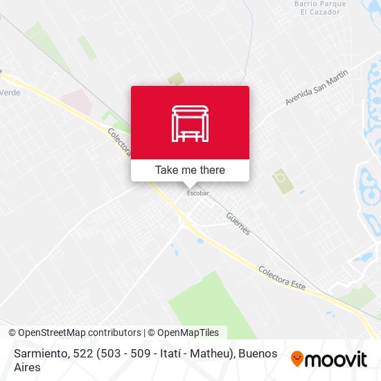 Sarmiento, 522 (503 - 509 - Itatí - Matheu) map