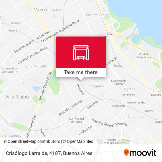 Crisólogo Larralde, 4187 map
