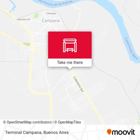Terminal Campana map