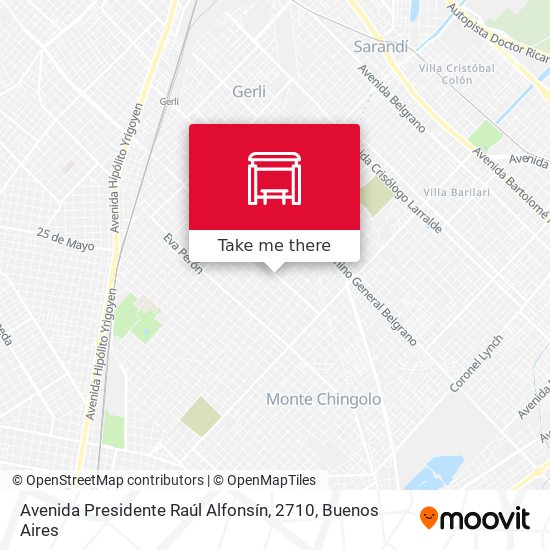Avenida Presidente Raúl Alfonsín, 2710 map