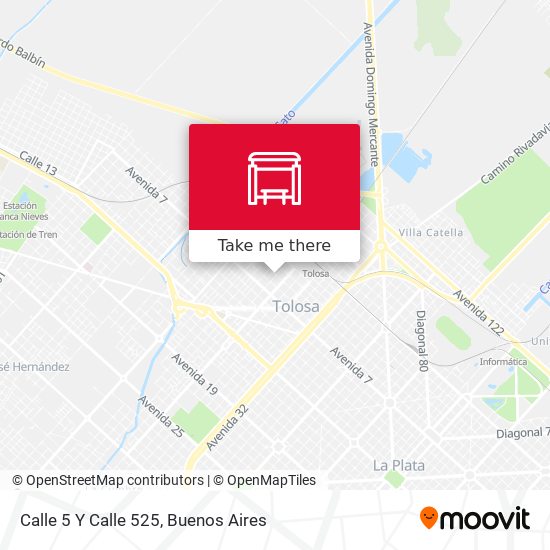 Mapa de Calle 5 Y Calle 525