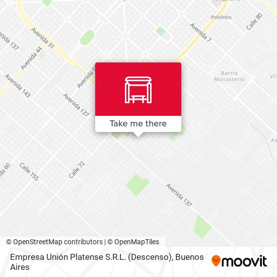 Mapa de Empresa Unión Platense S.R.L. (Descenso)