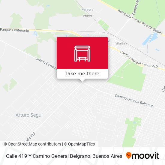 Calle 419 Y Camino General Belgrano map