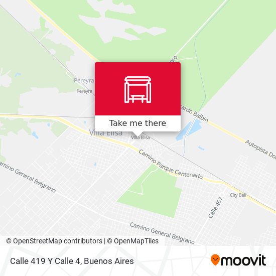 Mapa de Calle 419 Y Calle 4