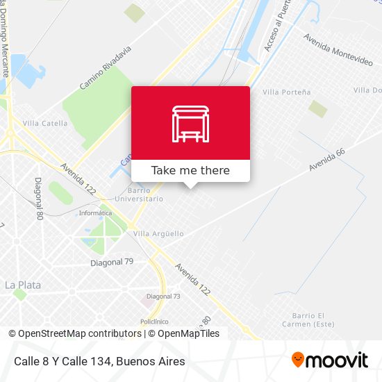 Mapa de Calle 8 Y Calle 134