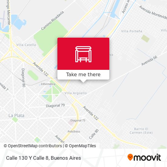 Mapa de Calle 130 Y Calle 8