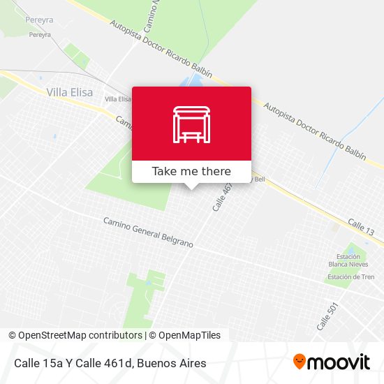 Calle 15a Y Calle 461d map