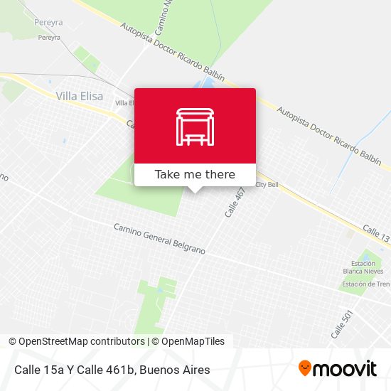 Mapa de Calle 15a Y Calle 461b