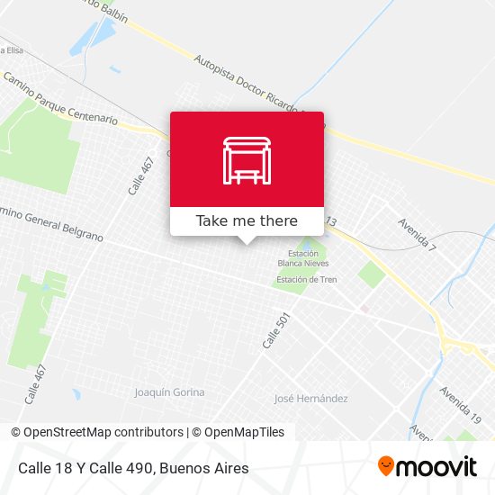 Mapa de Calle 18 Y Calle 490