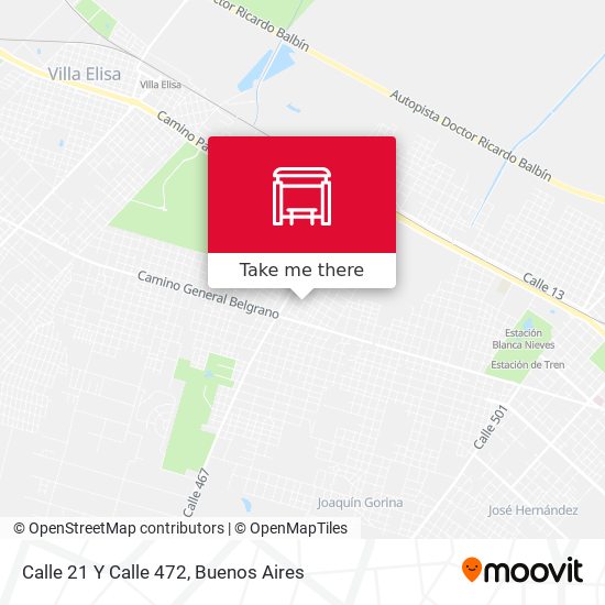 Calle 21 Y Calle 472 map