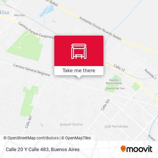 Calle 20 Y Calle 483 map