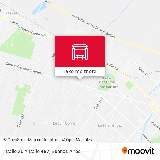Mapa de Calle 20 Y Calle 487