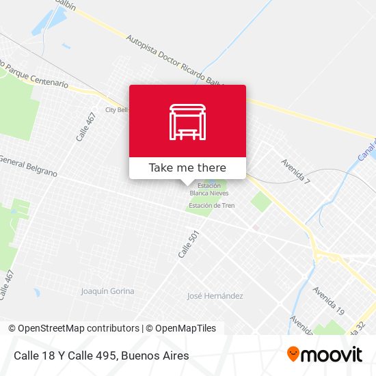 Calle 18 Y Calle 495 map