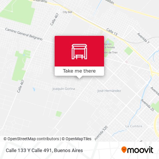 Mapa de Calle 133 Y Calle 491