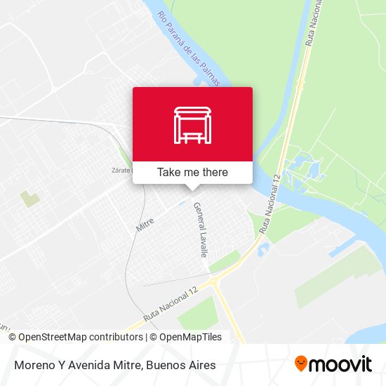 Mapa de Moreno Y Avenida Mitre